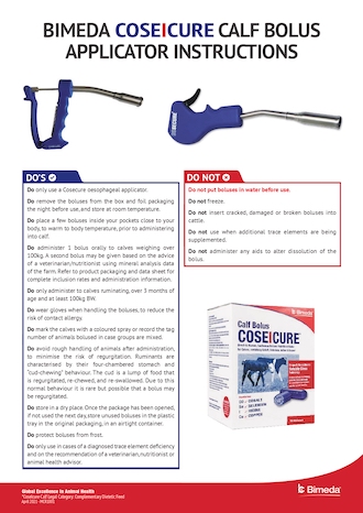 Calf Applicator Instructions