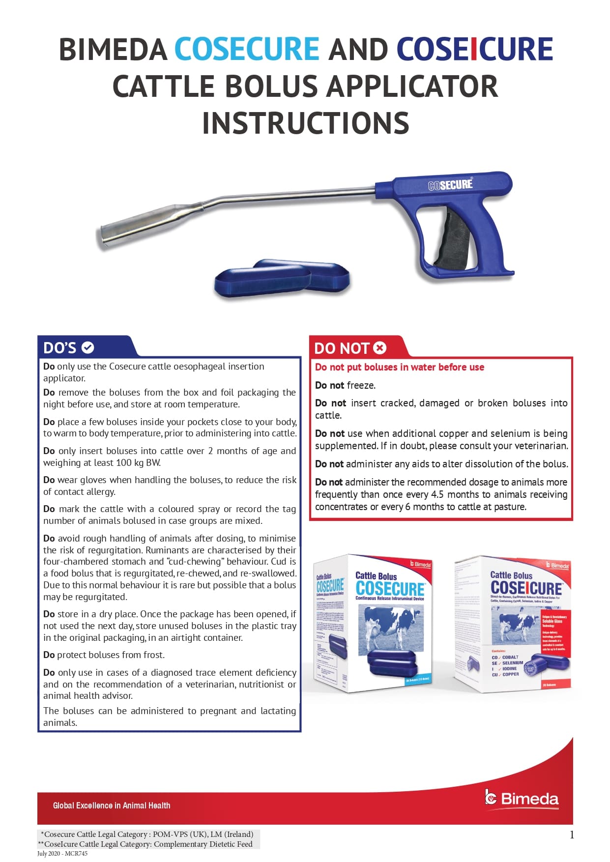 Cattle Applicator Instructions